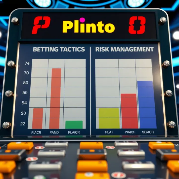 Graph showing betting tactics and risk management strategies for Plinko
