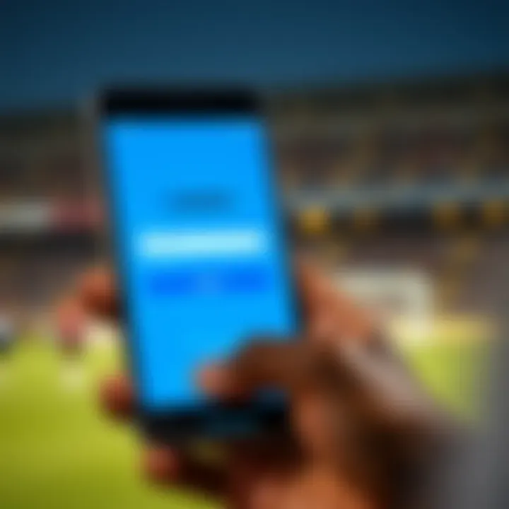 Mobile phone displaying Zakabet login screen with secure access features