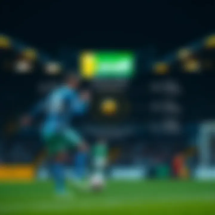 Strategic overview of football match highlighting key moments for effective betting decisions