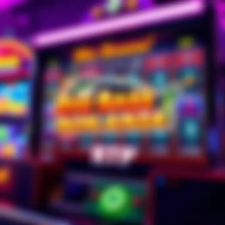Illustration of a fishing-themed slot game screen showing symbols and payout rates