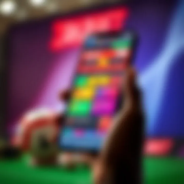 A mobile phone displaying the Zakabet betting app interface with colorful options for placing bets