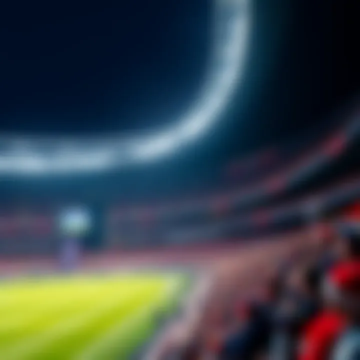 Tottenham Hotspur Stadium Atmosphere During a Live Match Tottenham Hotspur football stadium with cheering fans and vibrant team colors