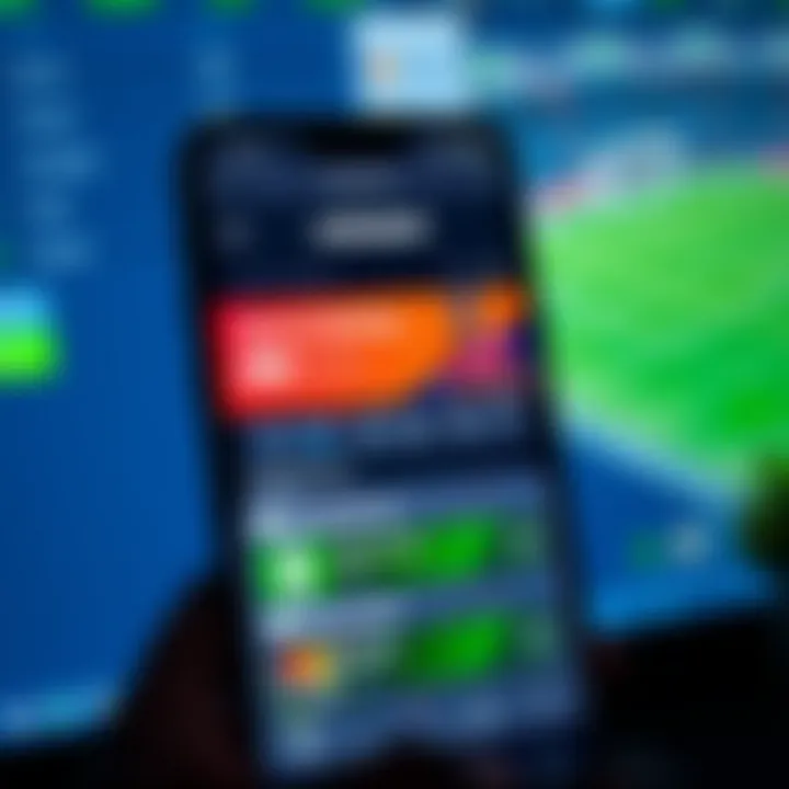 User interface showing sports betting options on Zakabet app screen