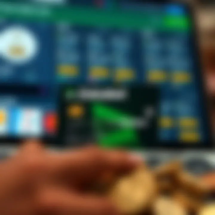Comparison of Zakabet debit card features with traditional bank cards on a digital interface