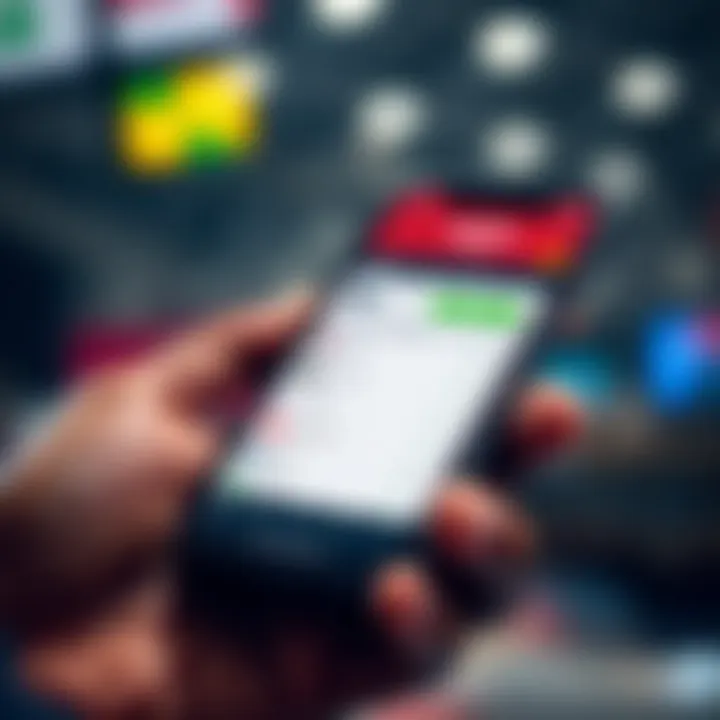 Close-up of smartphone showing secure payment options for mobile betting in Nigeria