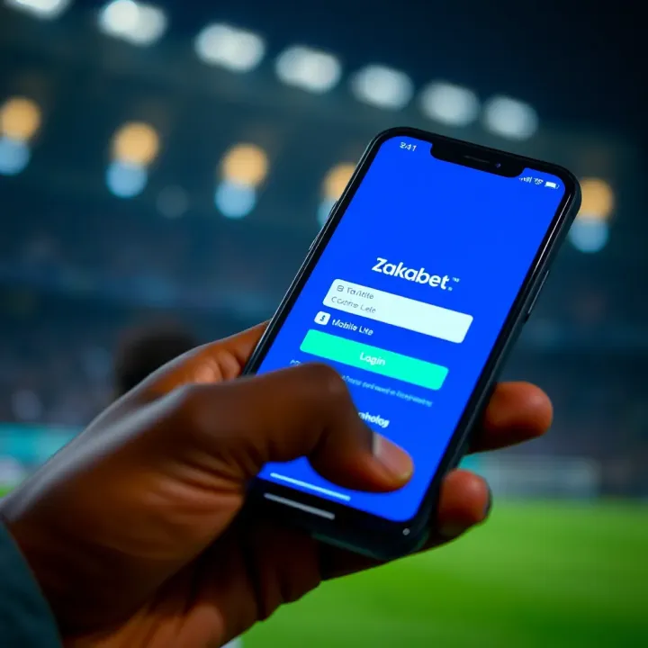 Screenshot showing the Zakabet Mobile Lite login screen on a smartphone in Nigeria