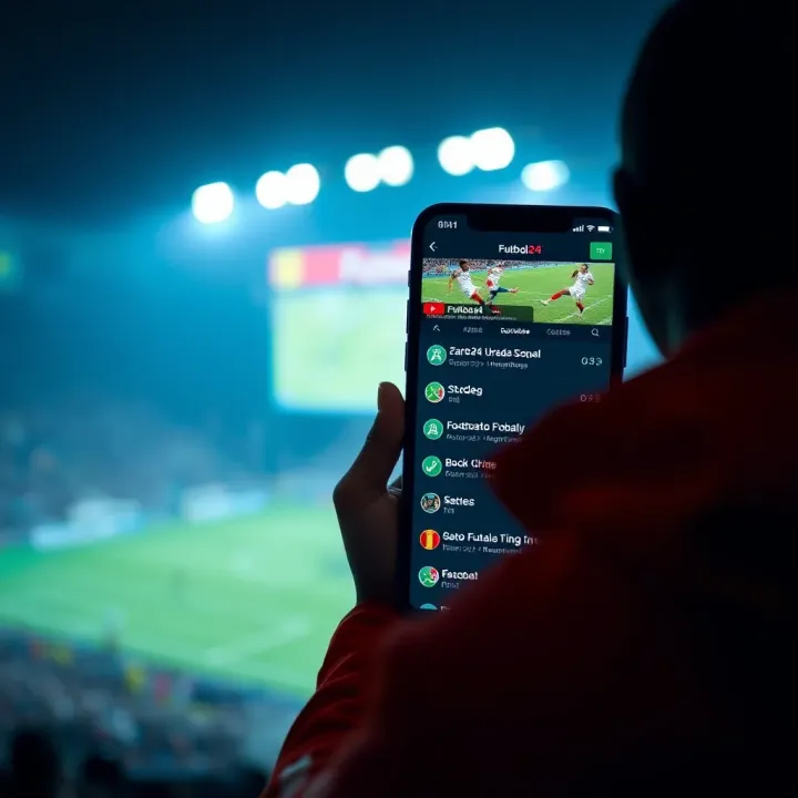 Live football match scores updating in real-time on Futbol24 Livescore app