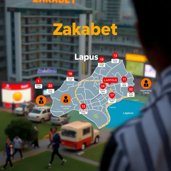 Map of Lagos highlighting registration points and tips for effective user onboarding
