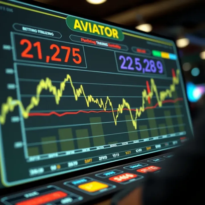 Graph showing fluctuating betting odds and payout multipliers in Aviator game