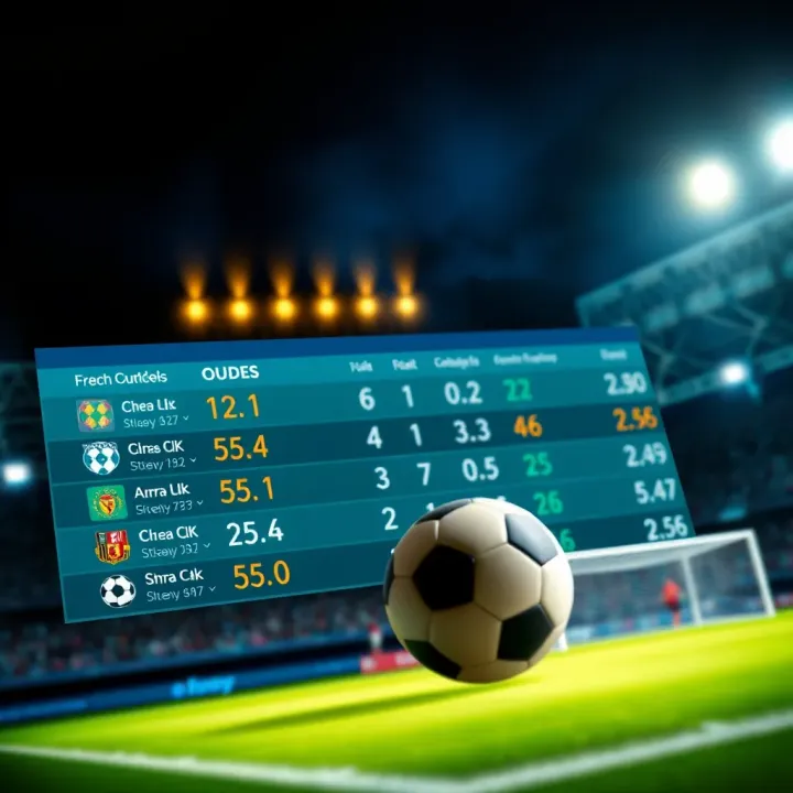 Strategic Football Betting Odds for Nigerian Enthusiasts Football betting odds displayed on a digital screen with strategic icons symbolizing decision making
