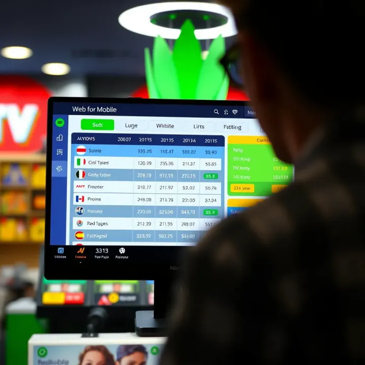 Overview of OldZakabetMobile.com user interface showing betting options and lottery features