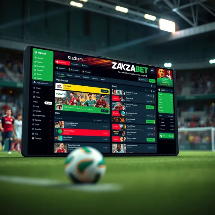 User interface displaying diverse betting options on Stadium Zakabet platform