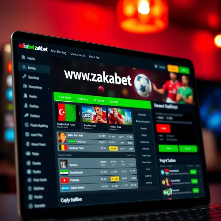 Screenshot of wwwzakabet.com homepage displaying sports betting options and user-friendly interface
