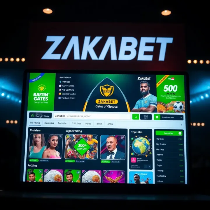 Secure and user-friendly Zakabet online betting platform homepage with promotional banners and easy navigation