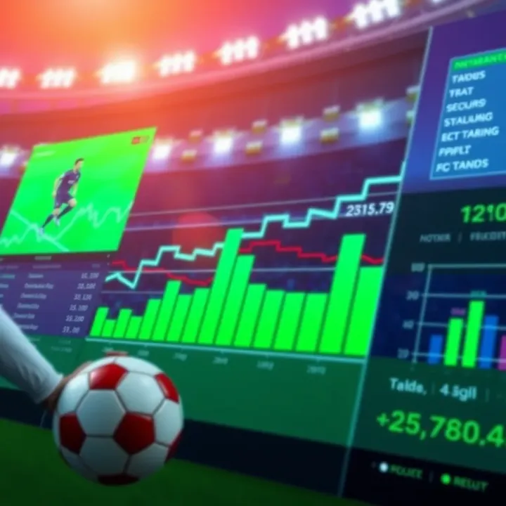 Graphical representation of football match statistics and prediction trends for informed betting