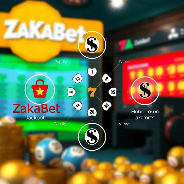 Diagram showing strategic elements for predicting lottery jackpots on a digital betting platform