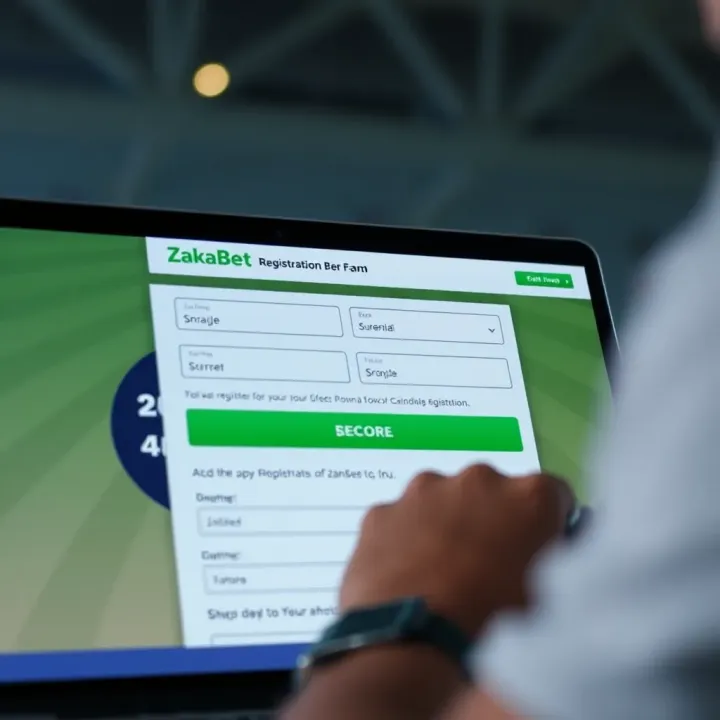 User filling out registration form on a digital betting platform