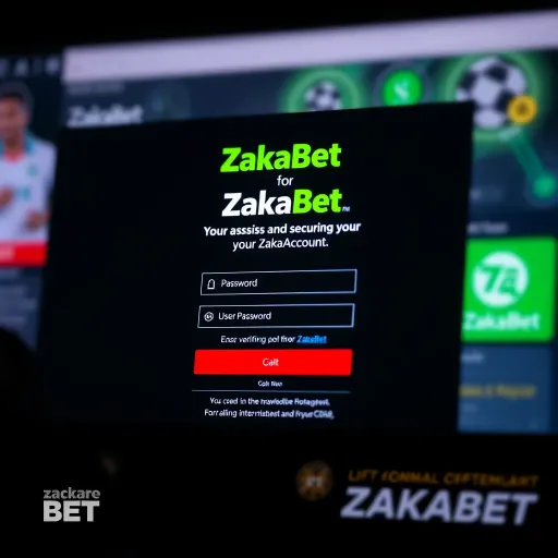 Accessing and Securing Your ZakaBet Account Secure login screen with password and user verification icons