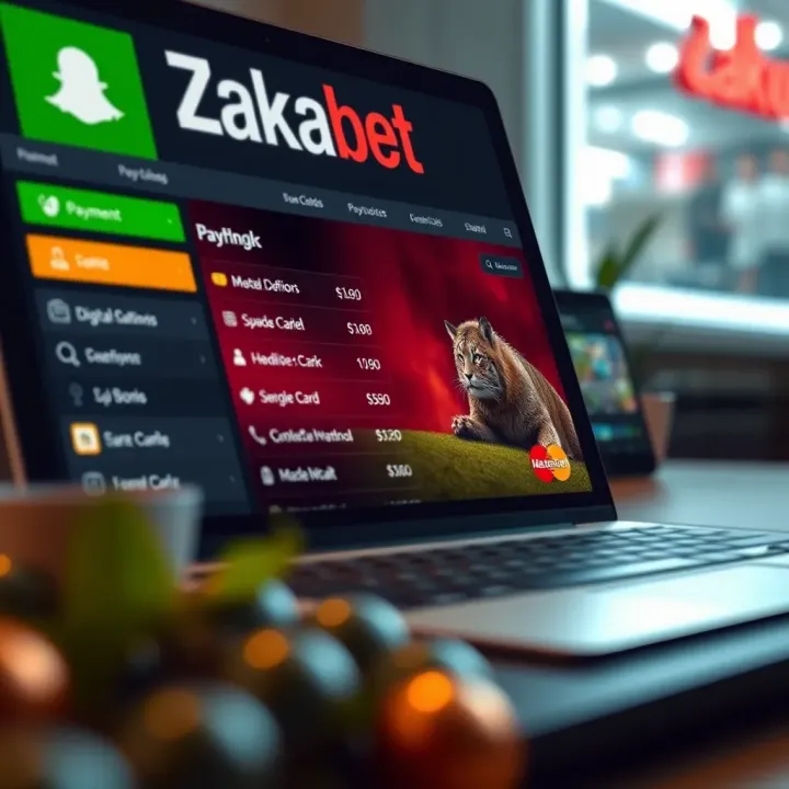 Secure payment methods on Zakabet Shop desktop with digital wallet and card options
